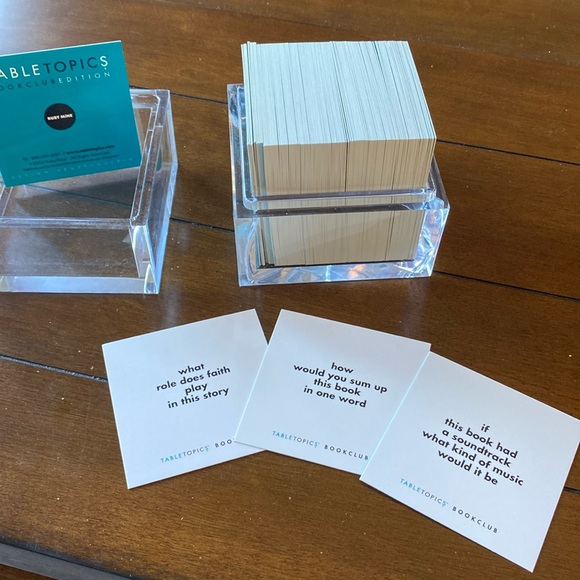 Table Topics Conversation Starters Questions-Book Club Edition - Picture 2 of 4